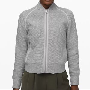 Lululemon Athletica Gray Bomber Jacket